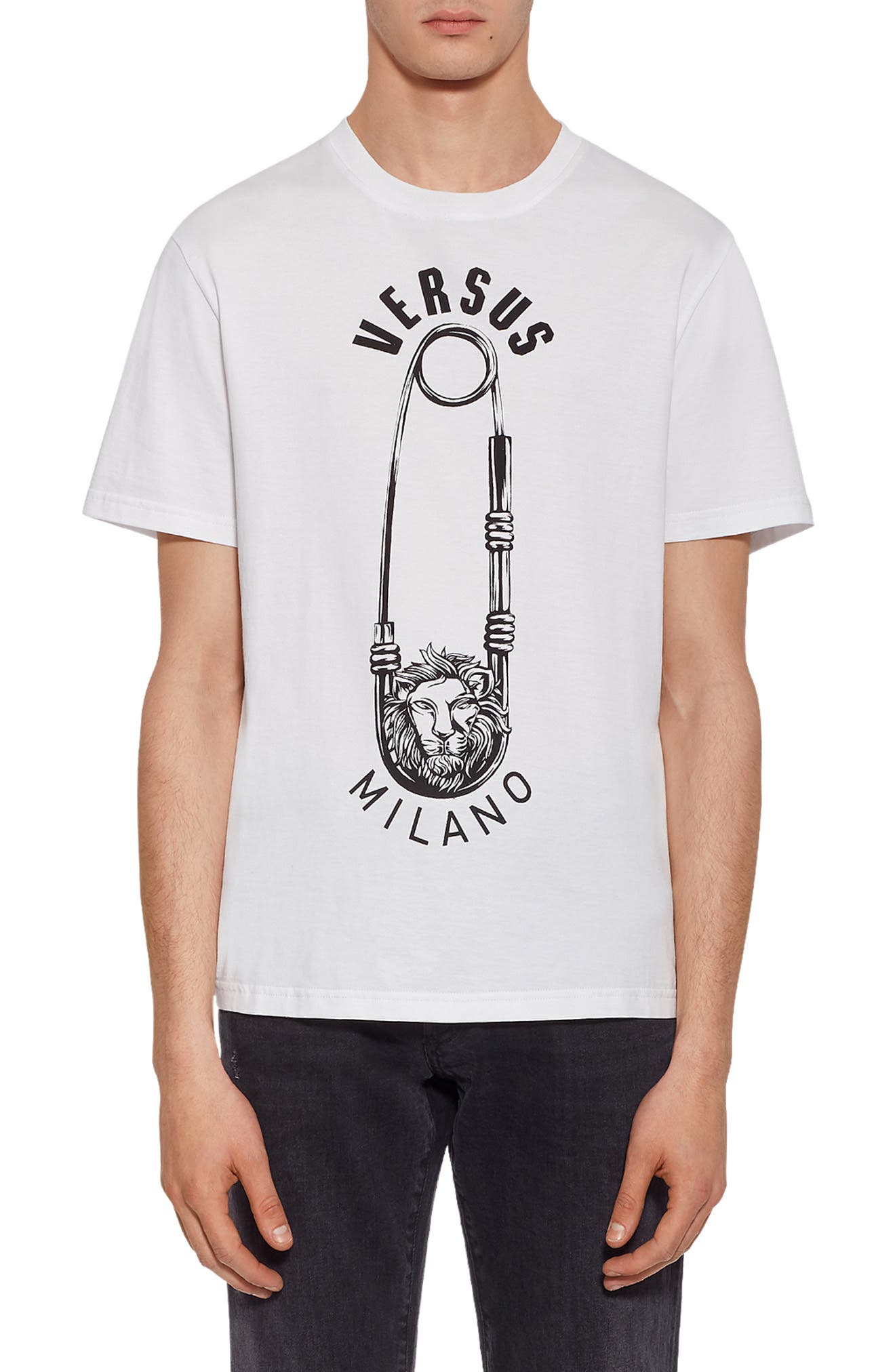 VERSUS Versace Safety Pin Graphic TShirt Nordstrom