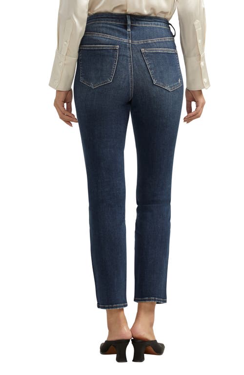 Shop Silver Jeans Co. Isbister High Waist Straight Leg Jeans In Indigo