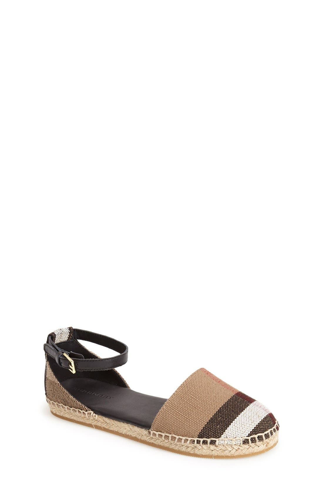 Burberry �Rhimes� Espadrille Flat (Walker, Toddler, Little