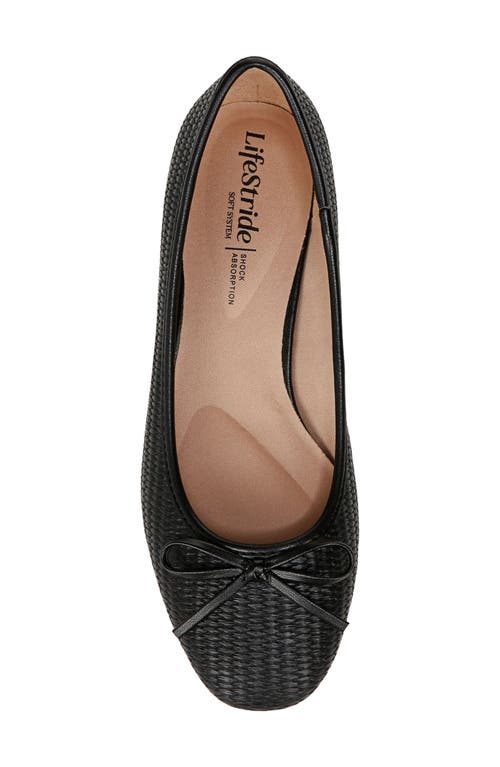 Shop Lifestride Cheers Woven Ballet Flat In Black