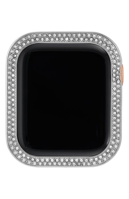 Anne Klein 45mm Apple Watch® Crystal Case Cover in Silver-Tone