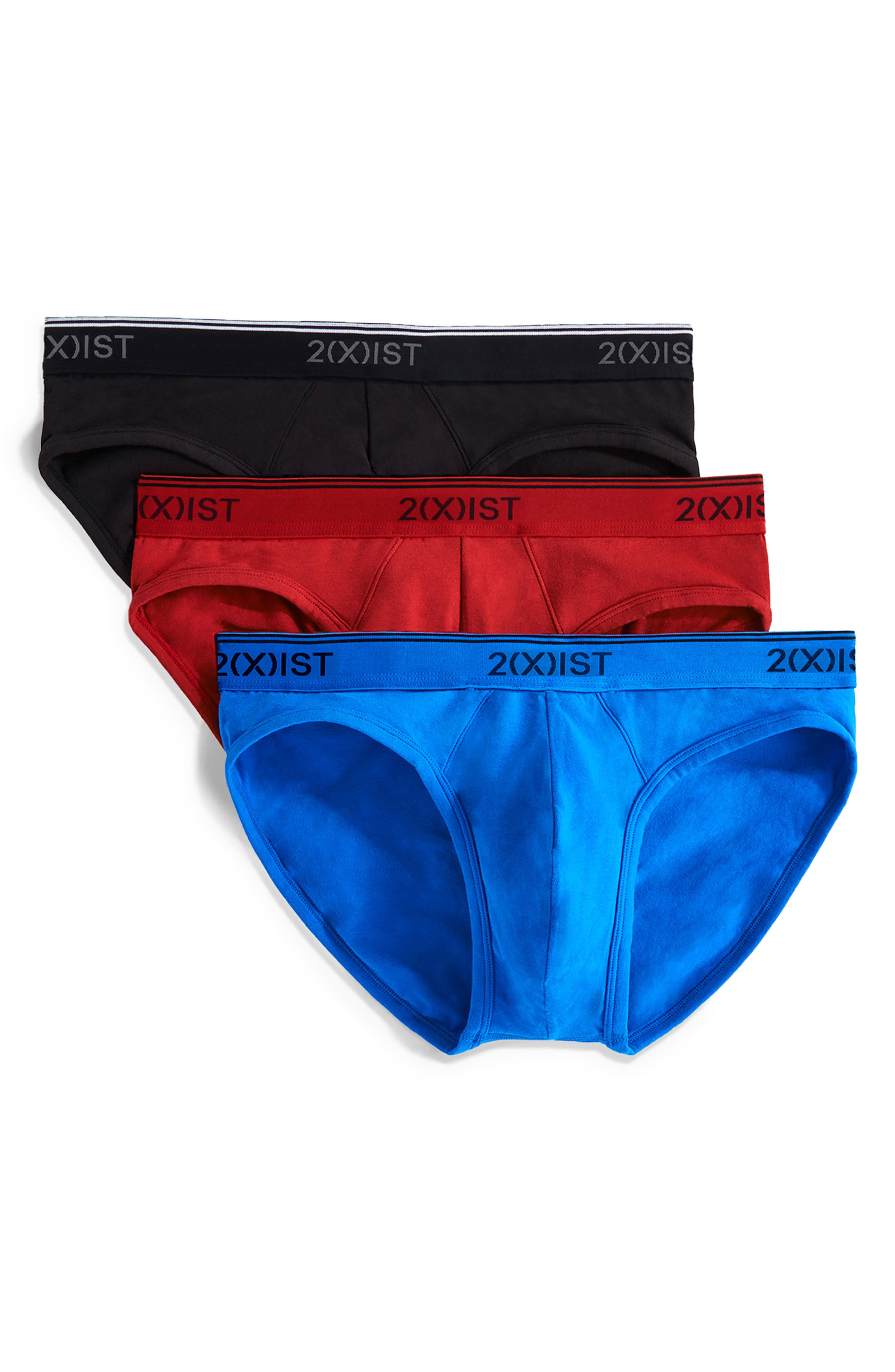 2xist Stretch No-Show Brief 3 Pack 21320 Black