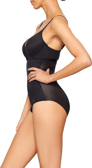 SKIMS Barely There Bodysuit Brief W/Snaps Brown Size XL - $50