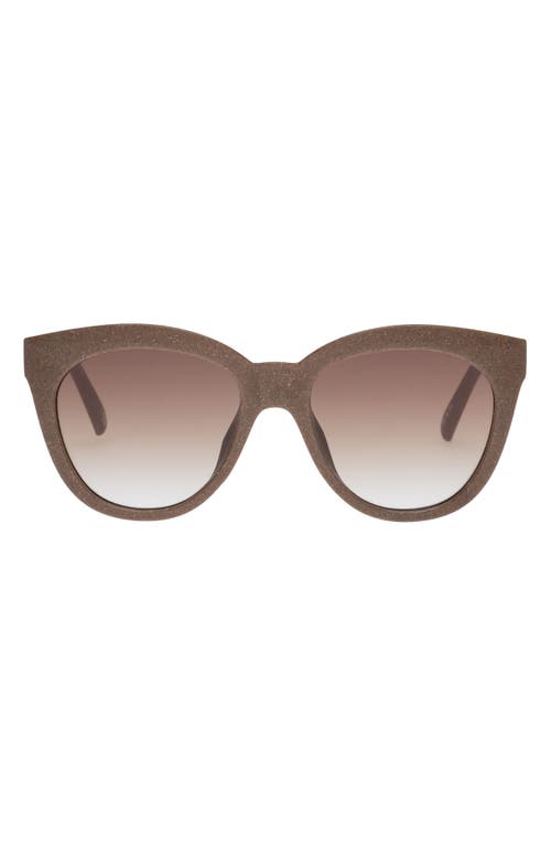Le Specs Resumption 54mm Gradient Cat Eye Sunglasses in Brown /Brown Grad