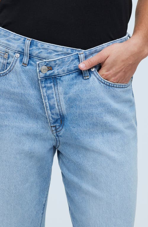 Madewell Cross Tab Edition Low Slung Straight Jeans In Sevilla Wash