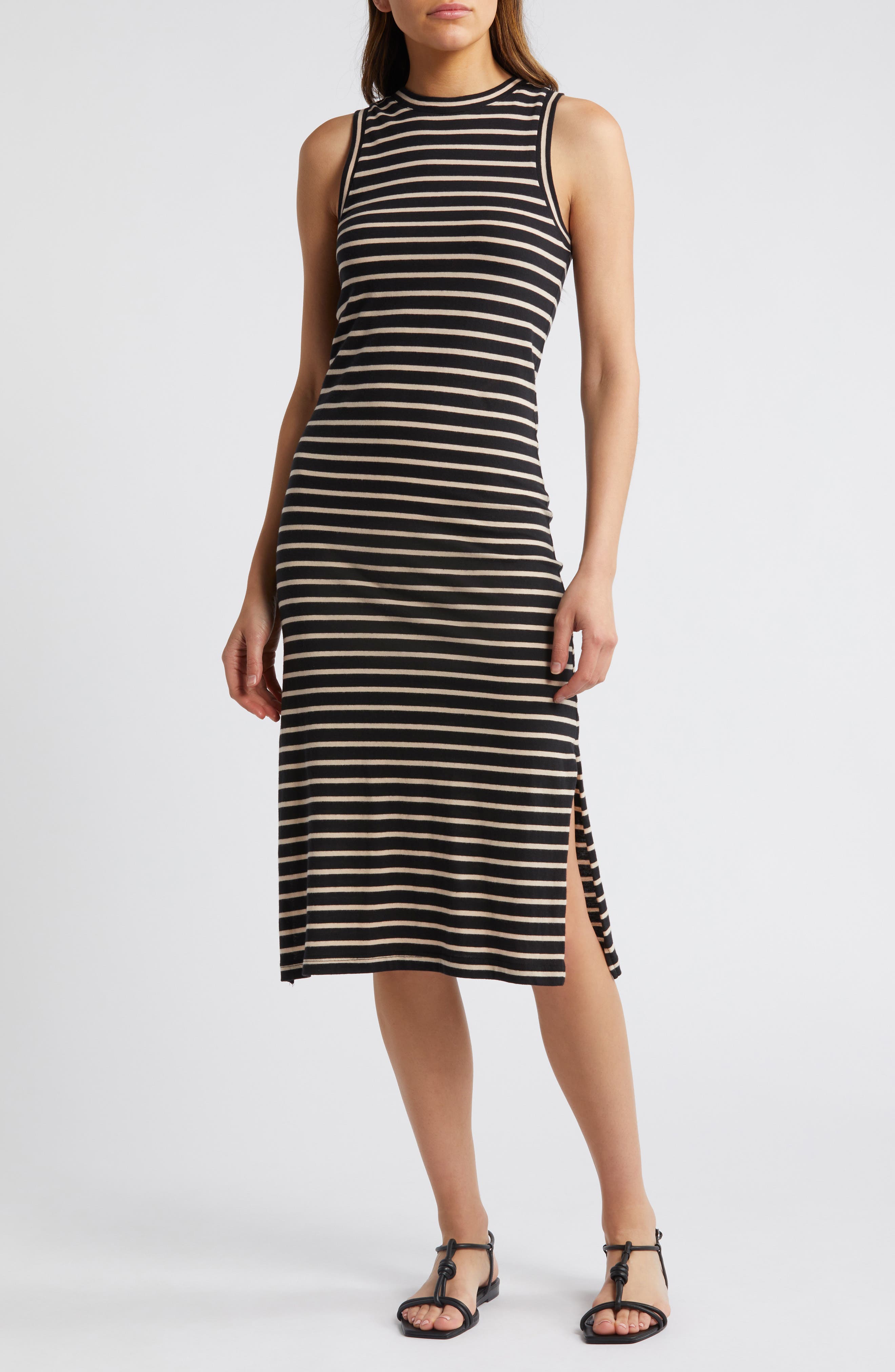Rails Stripe Cotton Midi Tank Dress ...