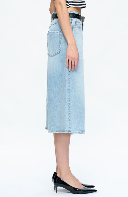 Shop Bayeas Timothy Denim Bermuda Shorts In Cornflower Azure