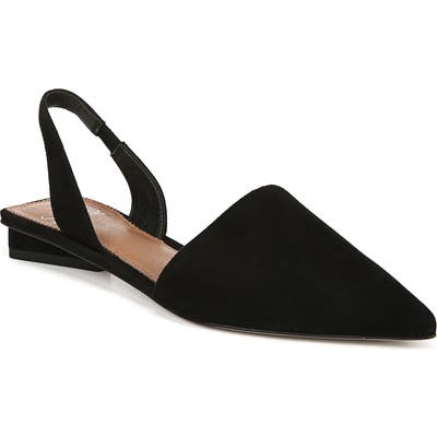 Sarto By Franco Sarto Graydon Pointy Toe Slingback Flat- Black