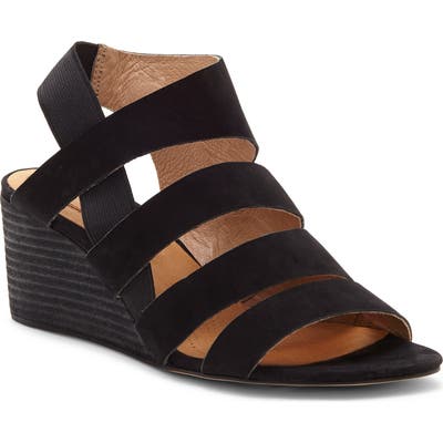 Cc Corso Como Ontariss Wedge Sandal, Black