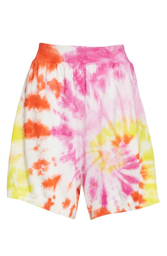 Stella Mccartney Tie-dye Cotton Shorts In Multicolor
