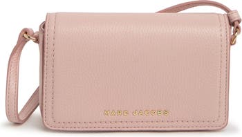 Marc Jacobs Small Flap Pebble Leather Phone Crossbody Bag Black