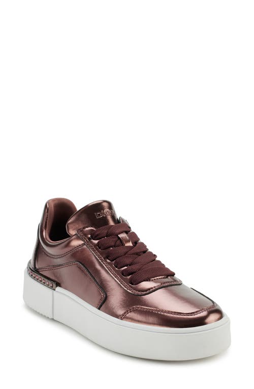 Shop Dkny Beverly Hidden Wedge Sneaker In Antique Rose