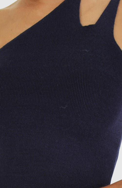 Belle & Bloom Symphony Double Strap Knit Crop In Navy