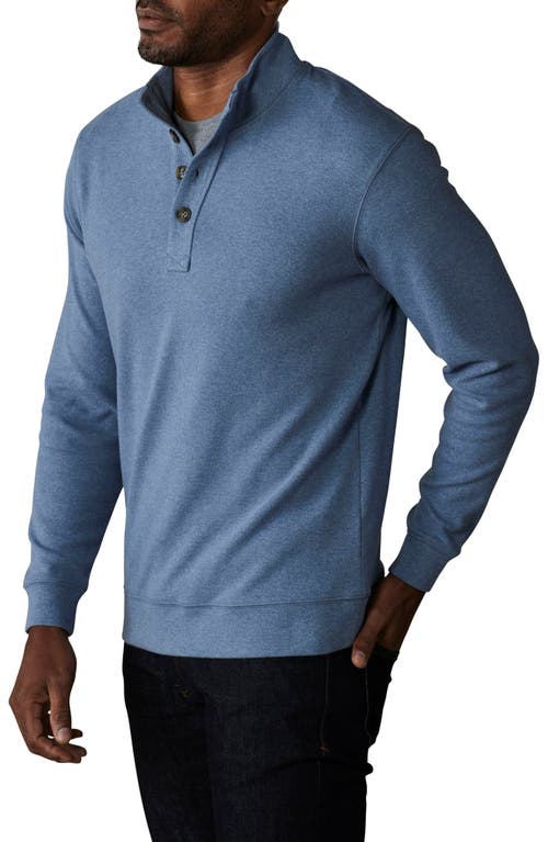 The Normal Brand Puremeso Mock Neck Top In Slate Blue