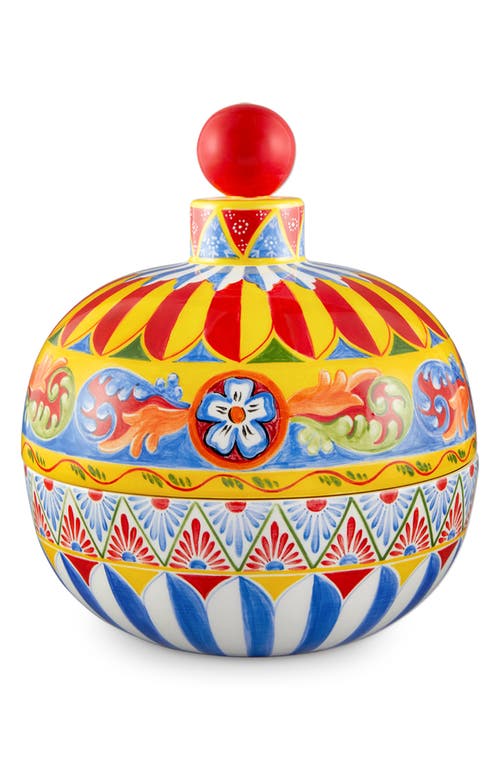 Dolce & Gabbana Dolce&gabbana Medium Covered Ceramic Bowl In Red