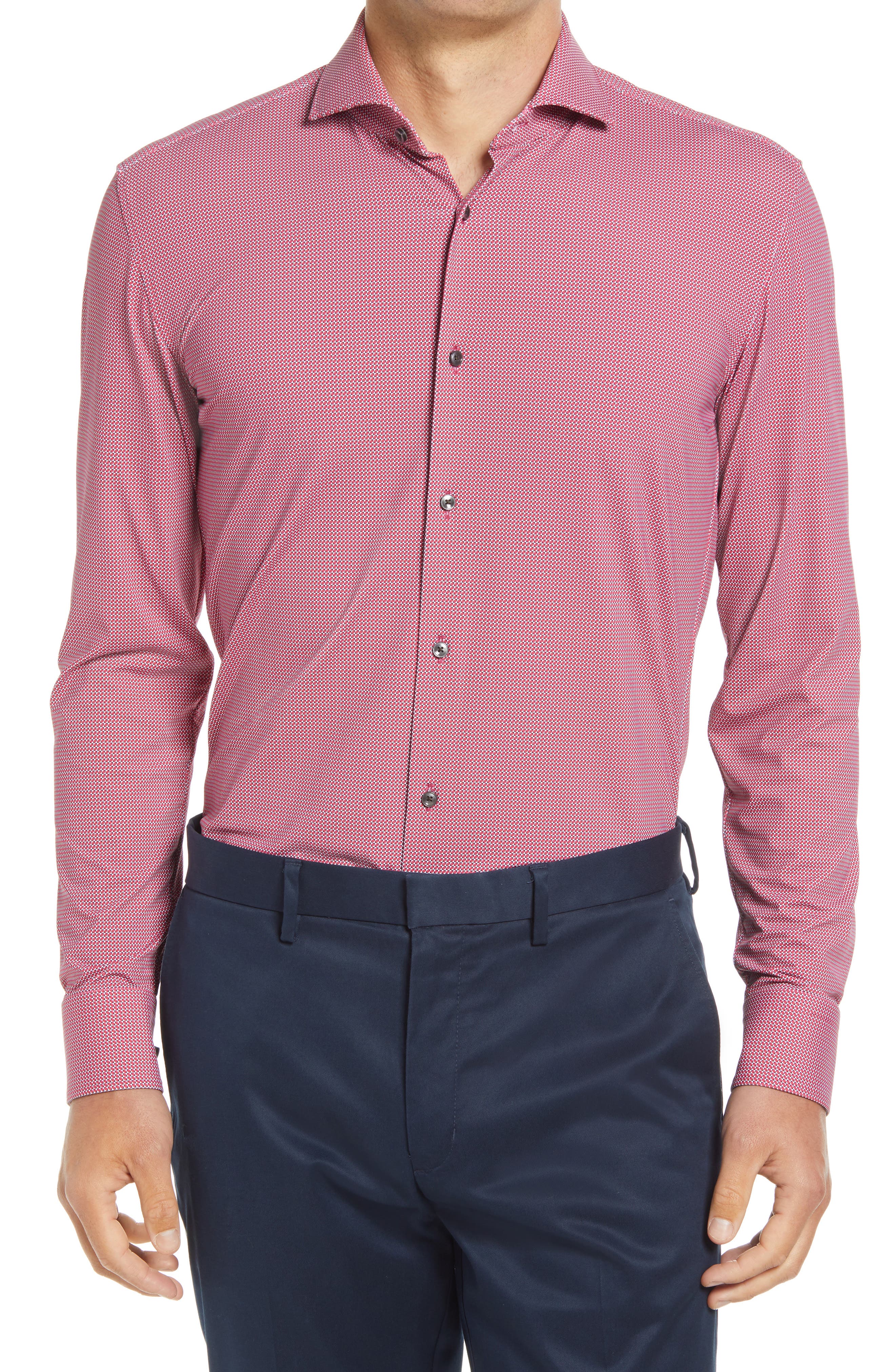 blush dress shirt for men