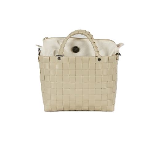 Handed By Dash Recycled Plastic Crossbody Bag In Pale Grey