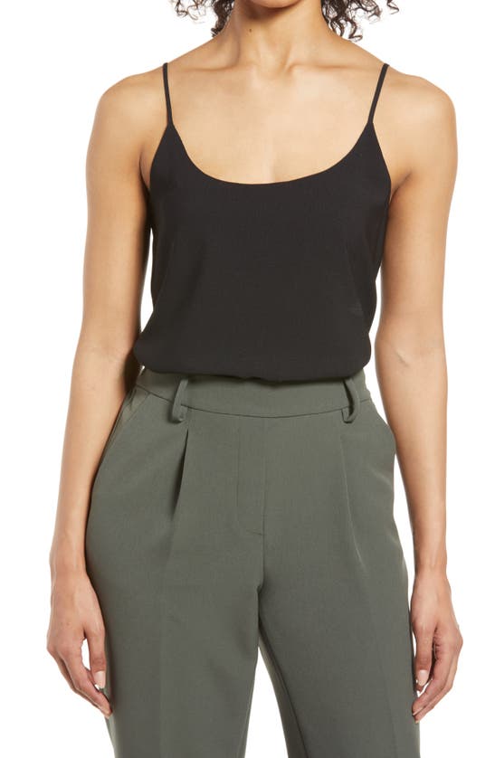 Nordstrom Everyday Satin Camisole In Black