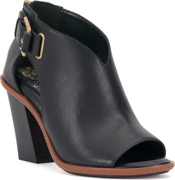 Vince Camuto Fareena Cutout Block Heel Bootie (Women) | Nordstromrack