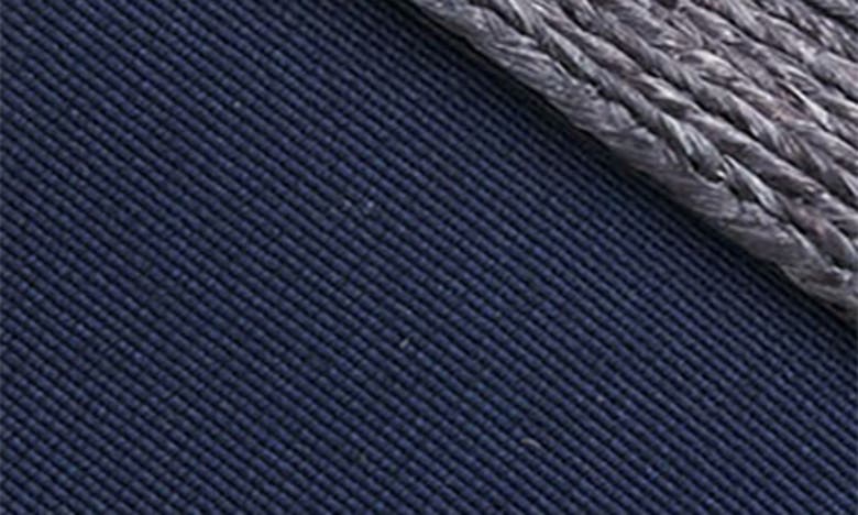 Andre Assous Noor Raffia Slide Sandal In Navy