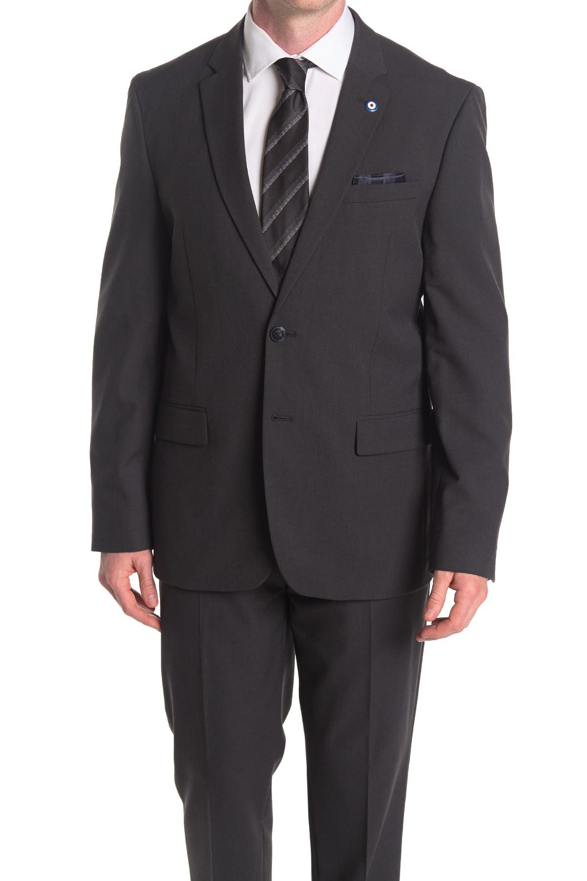 Ben Sherman Burge Dark Gray Two Button Notch Lapel Suit Separate Jacket
