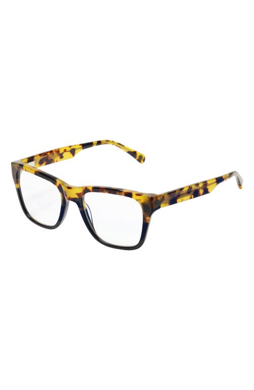 Shop Eyebobs Kvetcher 54mm Square Reading Glasses In Tortoise/black/clear