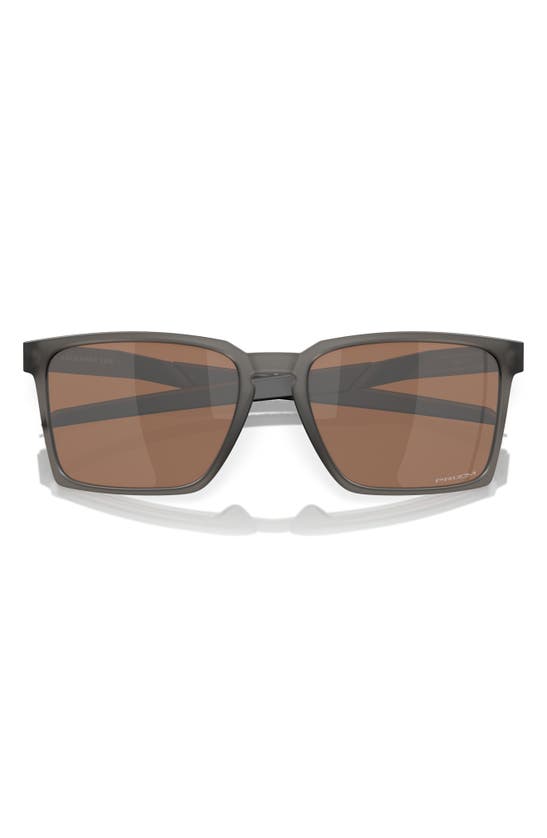 Oakley Exchange Sun 56mm Polarized Rectangular Sunglasses In Smoke