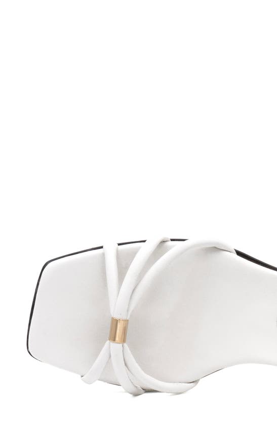 Amalfi By Rangoni Manchester Ankle Strap Sandal In White Parmasoft