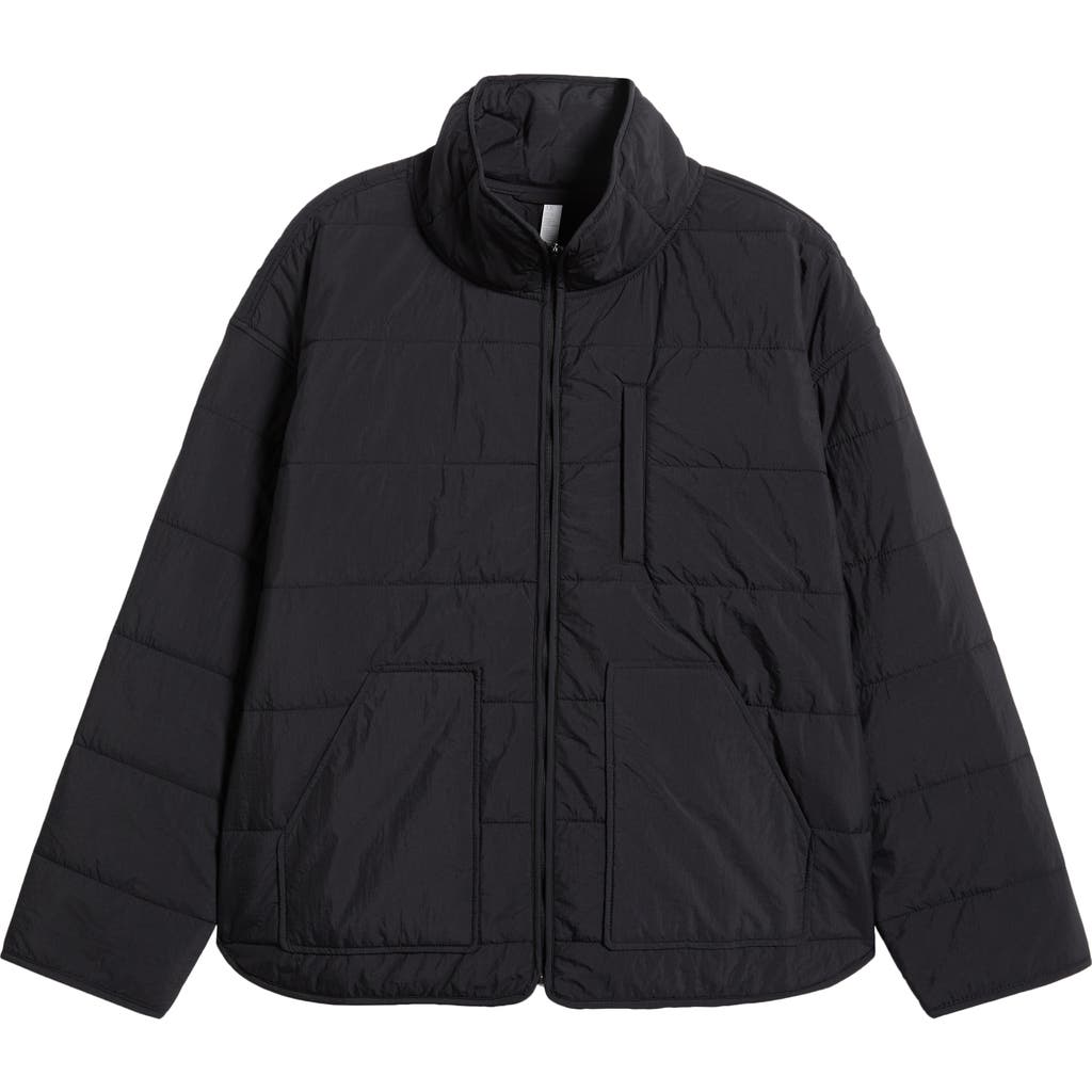 Zella Quilted Packable Jacket In Black