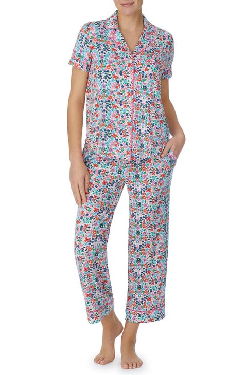 C City 075 Women's Satin Patterned Bra Shorts Pajama Set K-09 - Trendyol