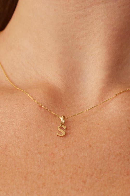 Oradina 14k Gold My Letter Initial Pendant Charm In Letter I