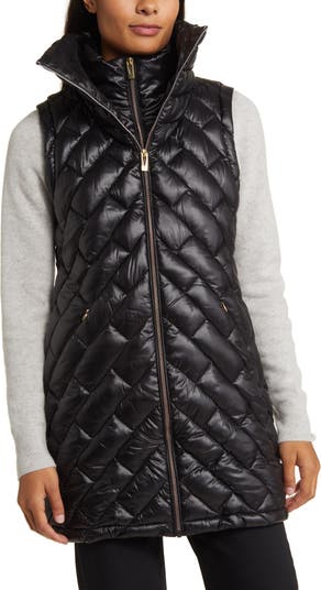 Via Spiga Quilted Puffer Vest with Bib