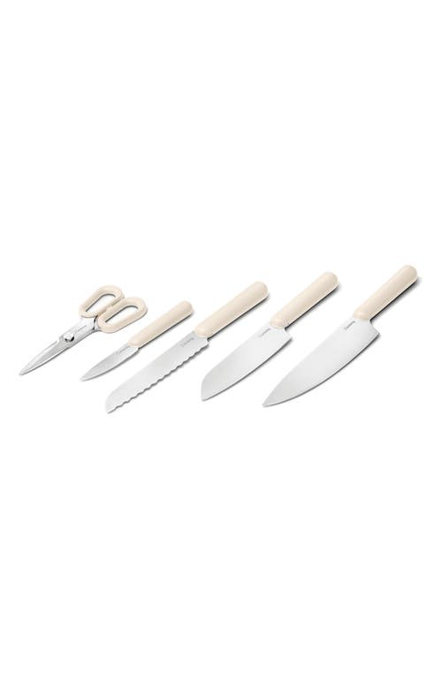 Caraway 5-piece Knife Set In Cream