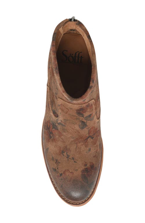 Shop Söfft Aisley Bootie In Brown Floral