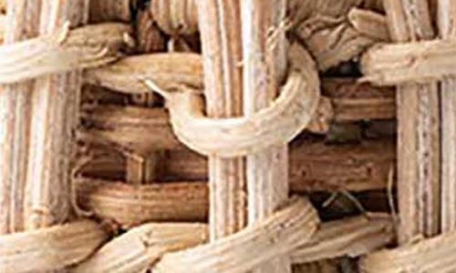 Juliska Provence Rattan Whitewash Napkin Rings, Set Of 4 In Natural/whitewash