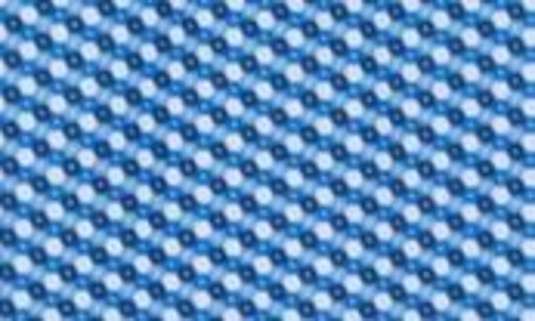 Shop Denim And Flower Geometric Print Stretch Button-up Shirt In Blue