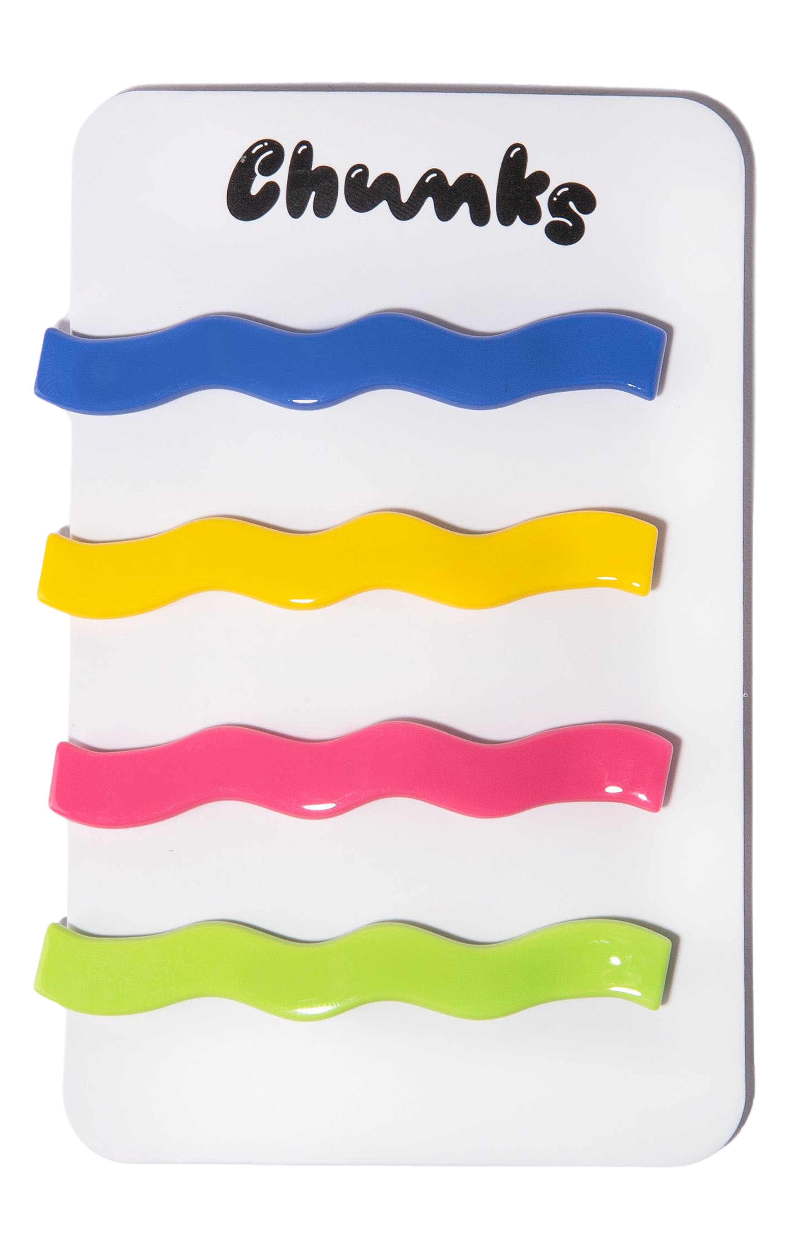 Chunks Shannons Waves Assorted 4Pack Slide Barrettes Nordstrom