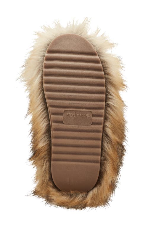 Shop Steve Madden Beastie Faux Fur Bootie In Tan/multi