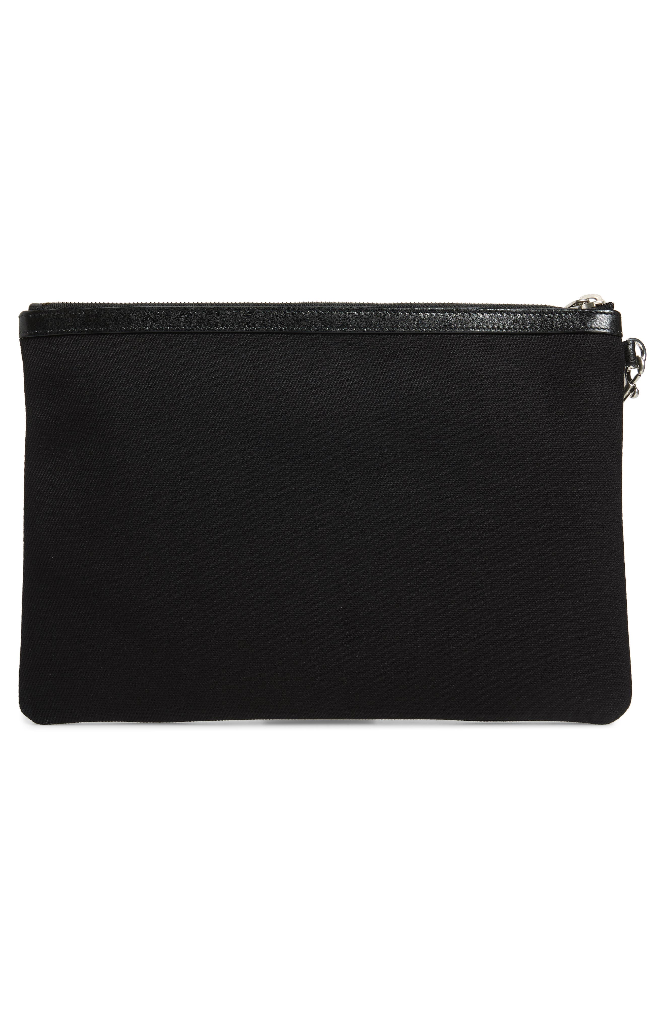 black canvas pouch