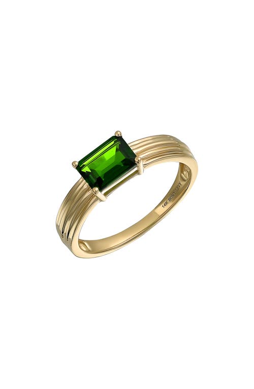 Shop Bony Levy 14k Gold Chrome Diopside Ring In 14k Yellow Gold