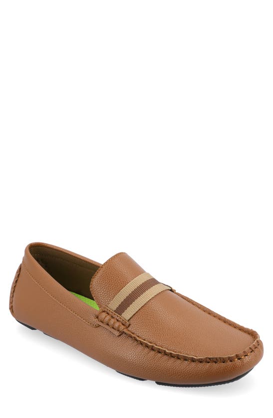 Vance Co. Griffin Tru Comfort Slip-on Driver In Cognac