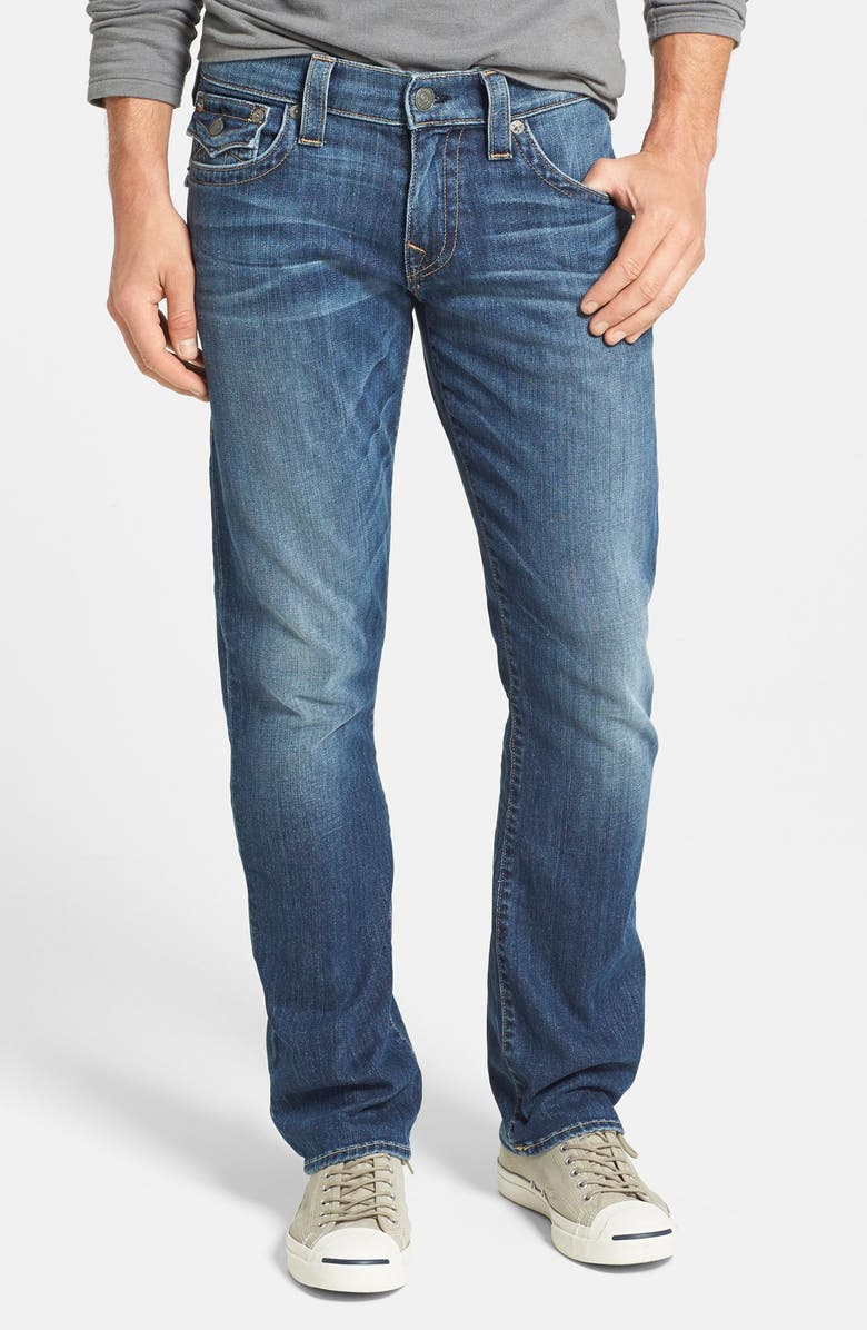 True Religion Brand Jeans 'Ricky' Relaxed Straight Fit Jeans (Lakeview ...