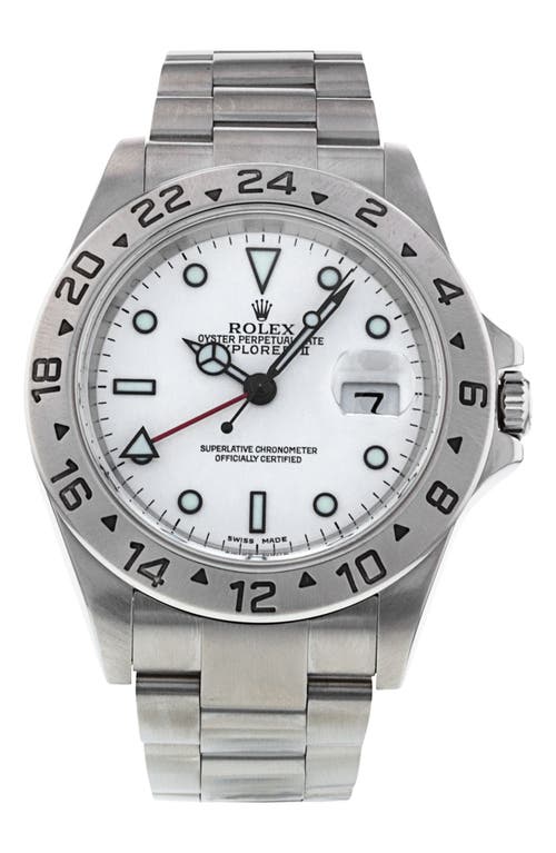 Watchfinder & Co. Rolex Explorer II Stainless Steel Strap Watch