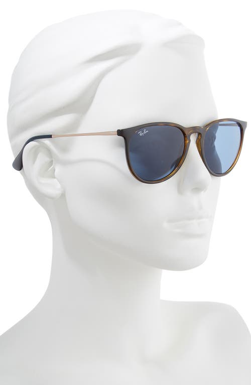 Shop Ray Ban Ray-ban Erika 54mm Sunglasses In Havana/blue Solid