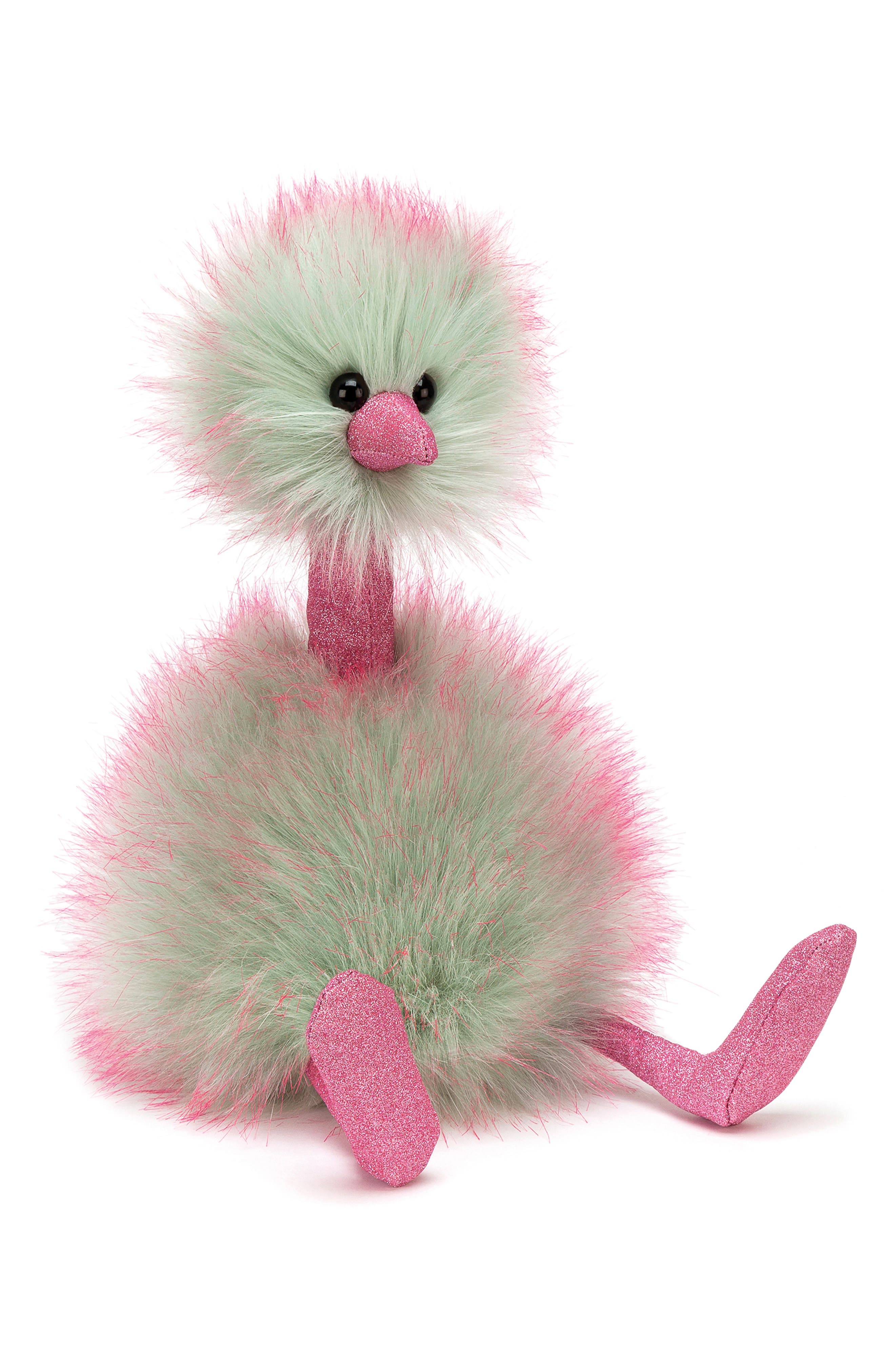 Jellycat Large Mint Fuzz Pompom Stuffed Animal Nordstrom