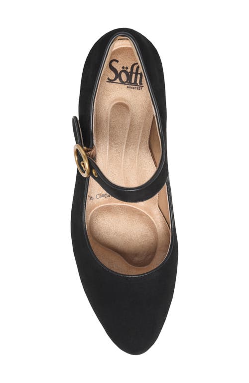 Shop Söfft Petra Mary Jane Pump In Black Suede