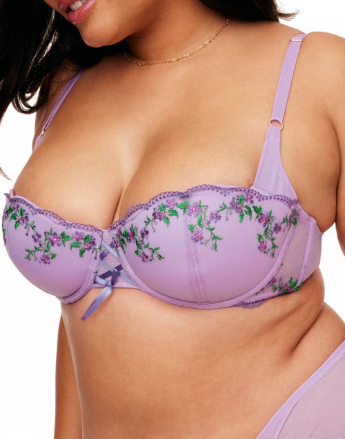 Shop Adore Me Sophy Push Up Balconette Bra In Medium Purple