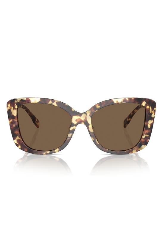 Shop Tory Burch 54mm Butterfly Sunglasses In Dark Brown