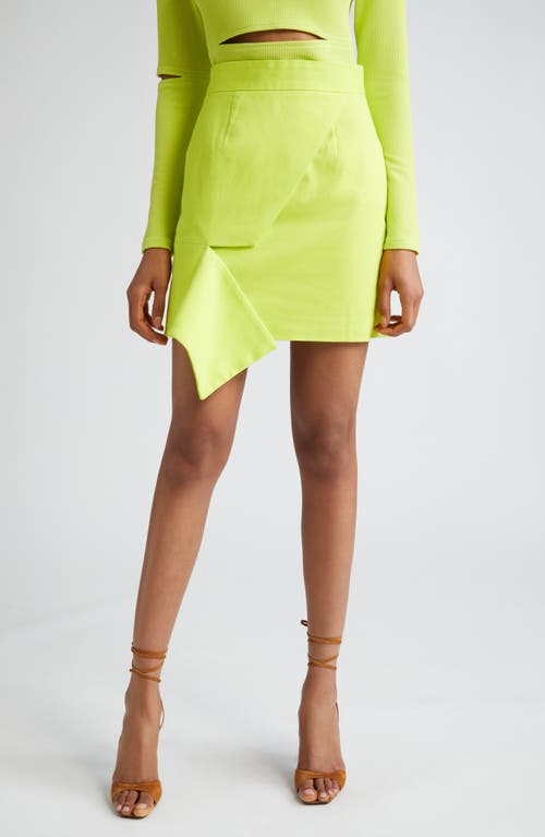 Onim Layered Skirt in Chartreuse