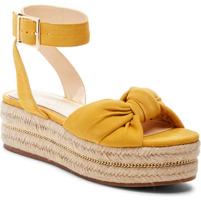 Jessica Simpson Aprille Platform Ankle Strap Sandal- Yellow